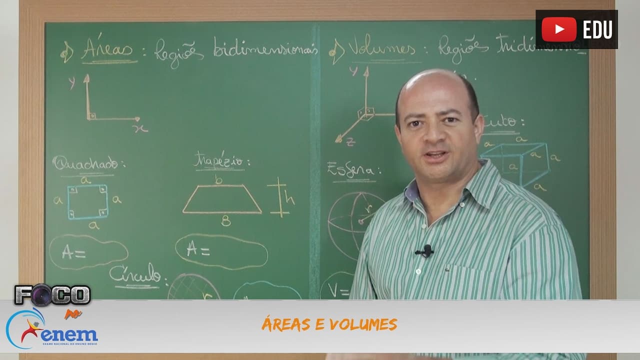 Thumbnail: Videoaulas Poliedro | Enem | Áreas e Volumes