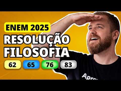 Thumbnail da aula: ENEM 2025 FILOSOFIA – Questão 62 | O que eu queria ter sido Um nome para o que sou, importa muito