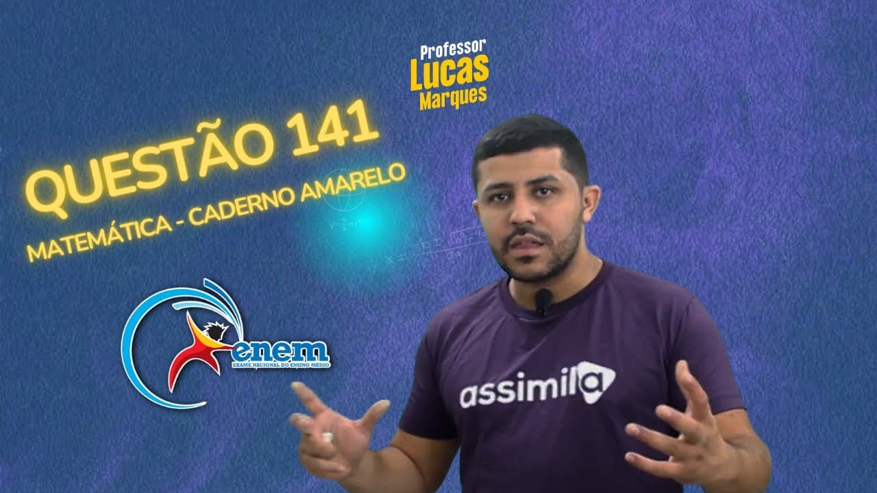 Thumbnail: Uma pessoa precisa se deslocar de automóvel do ponto P para o ponto Q - Resolução Enem 2022