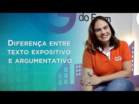 Thumbnail da aula: Diferença entre texto expositivo e argumentativo | Dica com Fernanda Pessoa