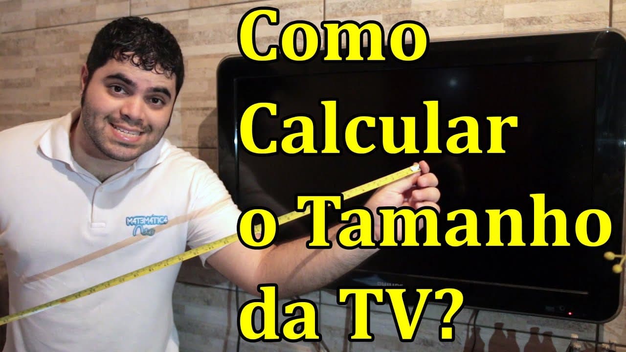 Thumbnail: Como calcular o tamanho da televisão em polegadas? | Matemática Rio
