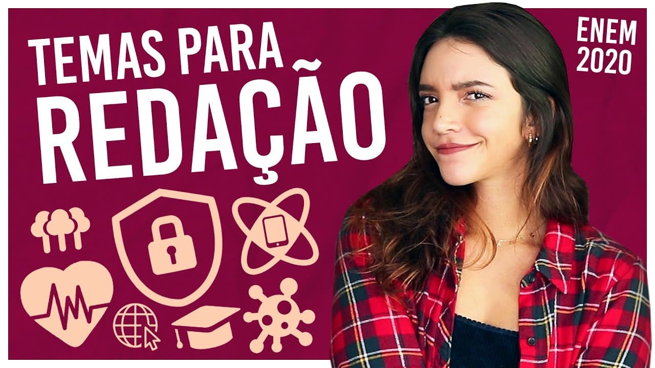 Thumbnail: TEMAS PARA A REDAÇÃO DO ENEM 2020! (Débora Aladim)