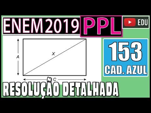 Thumbnail da aula: [ENEM 2019 PPL] 153 📘 GEOMETRIA PLANA A unidade de medida utilizada para anunciar o tamanho das