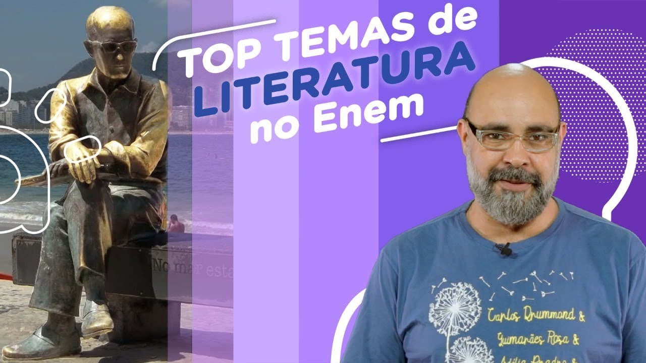 Thumbnail: Top temas de literatura no Enem | Descubra os temas que mais caem na prova