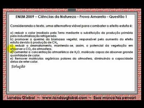 Thumbnail da aula: ENEM 2009 QUI Q1