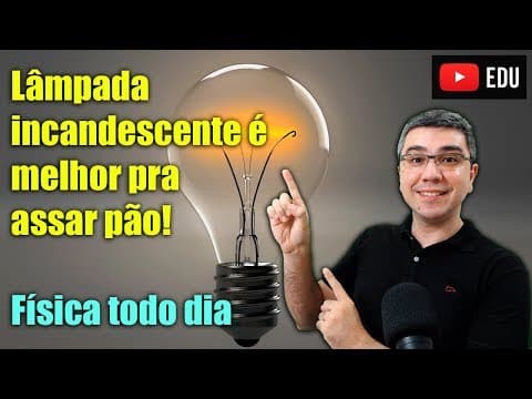 Thumbnail da aula: Lampada incandescente desperdiça quanto de energia elétrica?