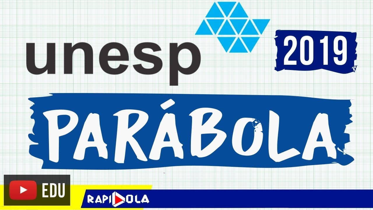 Thumbnail: UNESP 2019 | MATEMÁTICA | PARÁBOLA