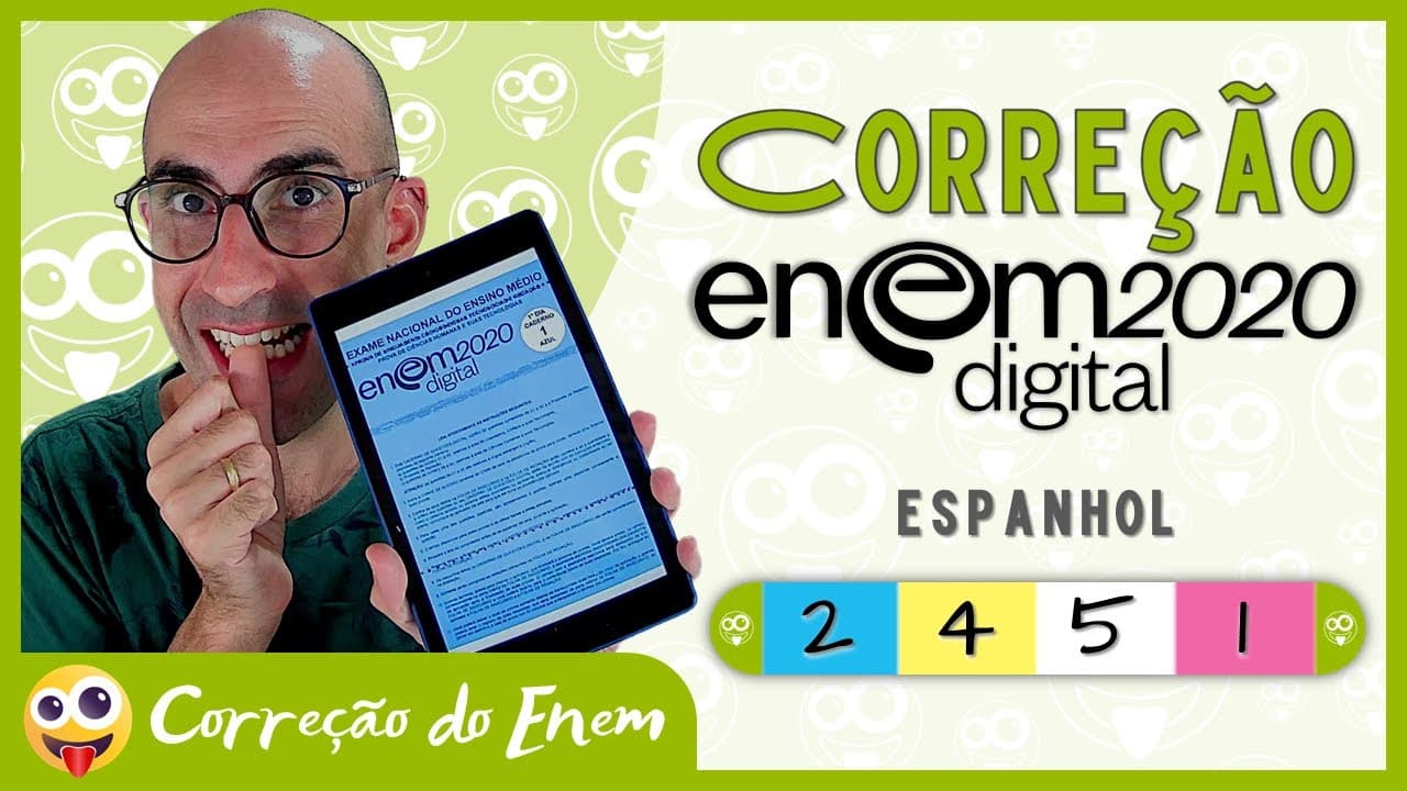 Thumbnail: [CORREÇÃO DO ENEM] Questão 2 (espanhol) - Enem 2020 digital - Prova azul ▷ España en el corazón