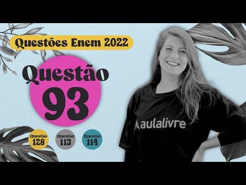 Thumbnail da aula: ENEM 2022 I Citologia I Questão 93