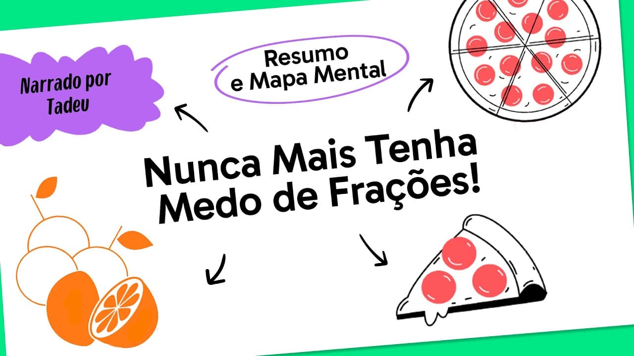 Thumbnail: Vamos falar de FRAÇÕES! | Matemática | Quer Que Desenhe