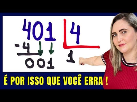 Thumbnail da aula: 🤯 OS MAIORES ERROS NA DIVISÃO!!   Matemática básica todo dia.📚🚀