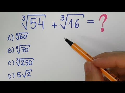 Thumbnail da aula: 🔥 HELP MATEMÁTICA BÁSICA - Raízes Cúbicas - Desafio