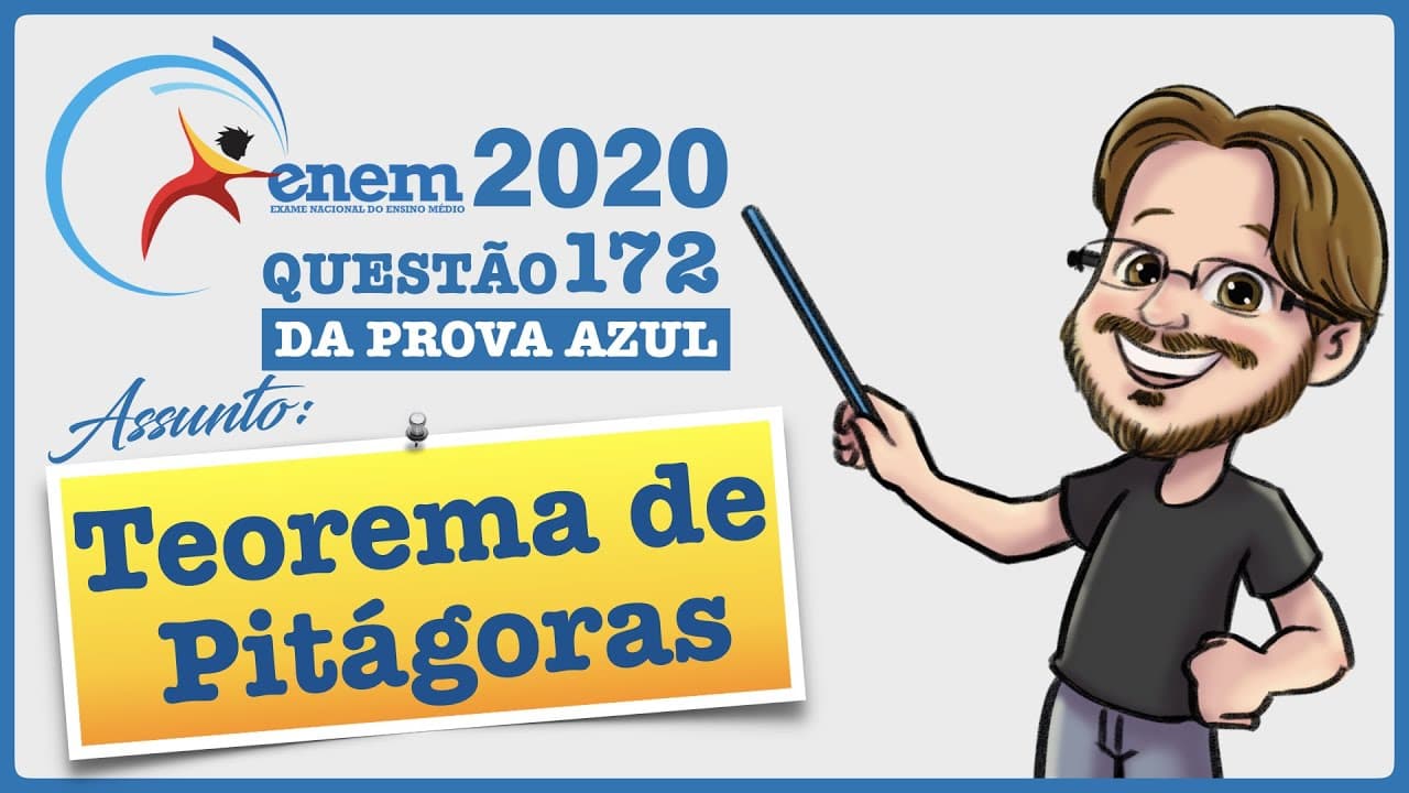 Thumbnail: ENEM 2020 || Teorema de Pitágoras || No período de fim de ano, o síndico de um condomínio resolveu