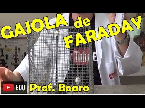 Thumbnail da aula: GAIOLA DE FARADAY #1 - EXPERIÊNCIA DE FÍSICA - Prof  Boaro