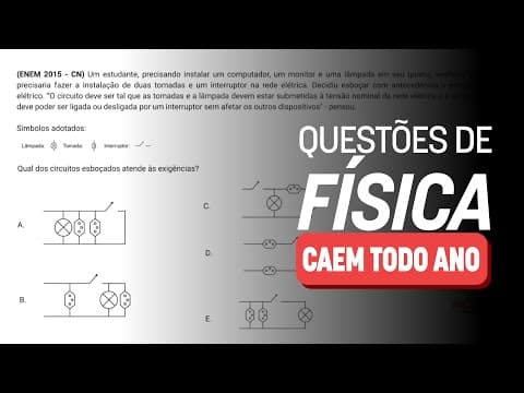 Thumbnail da aula: 🚨 RESOLVA essas 5 questões de Física | Revisão ENEM 2024 #JuntosAtéaProva