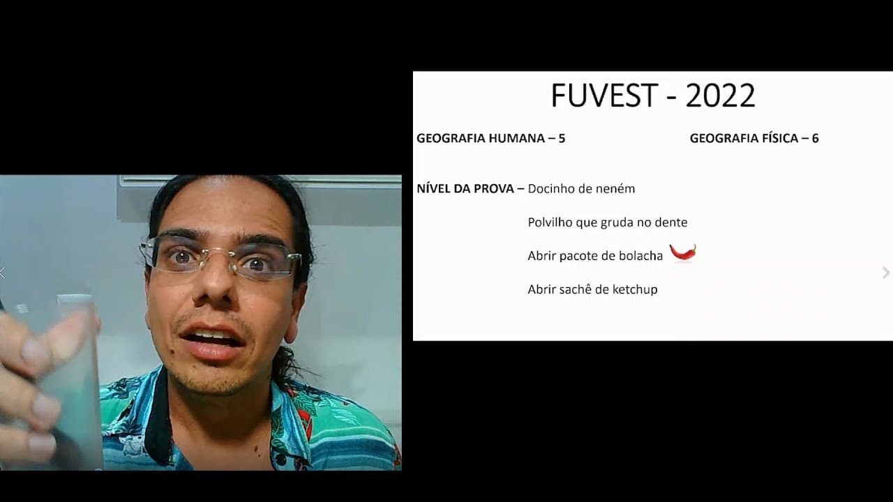 Thumbnail: RESOLUÇÃO FUVEST 2022 - Geografia