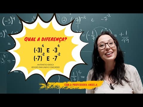 Thumbnail da aula: POTENCIAÇÃO - Revisão Matemática Básica  ENEM e CONCURSOS - Resolução do desafio - Professora Angela