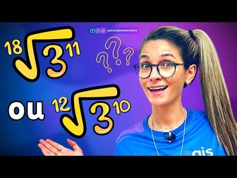 Thumbnail da aula: REDUÇÃO DE RADICAIS AO MESMO ÍNDICE