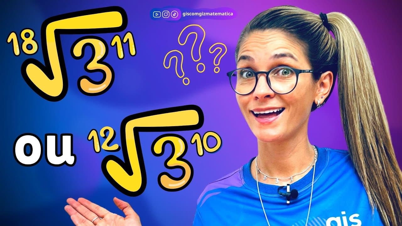 Thumbnail: REDUÇÃO DE RADICAIS AO MESMO ÍNDICE