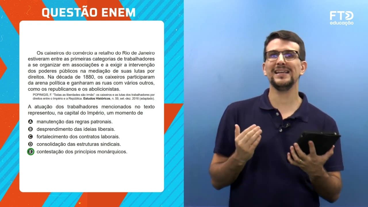 Thumbnail: FTD Resolve – Enem 2022 | Humanas – Questão 75 (prova rosa)