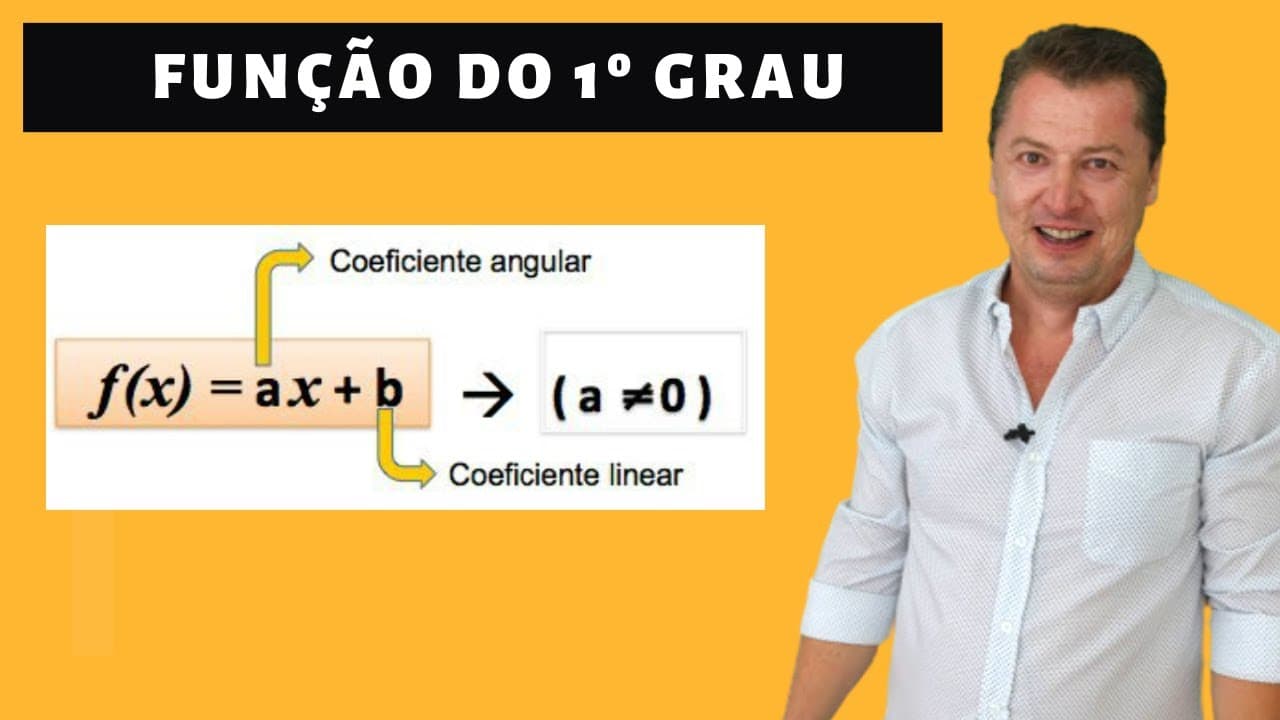 Thumbnail: FUNÇÃO DO PRIMEIRO GRAU (FUNÇÃO AFIM) - [PASSO A PASSO]
