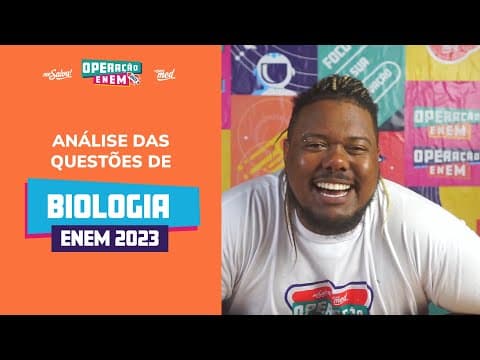 Thumbnail da aula: Comentando as QUESTÕES DE BIOLOGIA | ENEM 2023 | Me Salva! ENEM