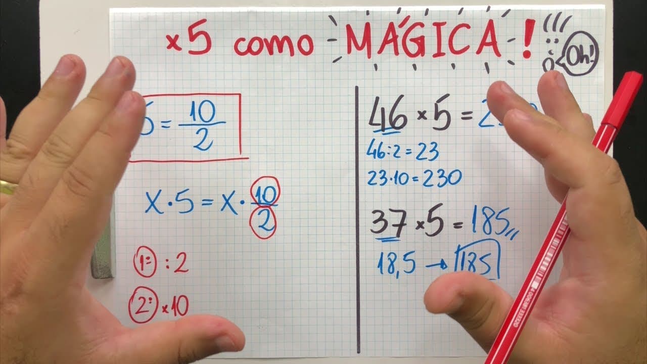 Thumbnail: 💡 DICA 17 - Multiplicação por 5 em 2 Segundos, MUITO RÁPIDO!