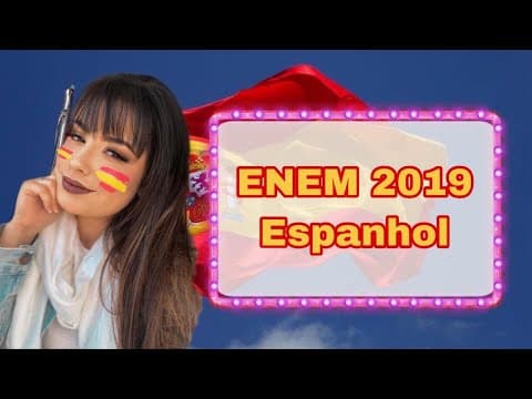 Thumbnail da aula: ENEM 2019 - RESOLUÇÃO DE QUESTÕES - ESPANHOL