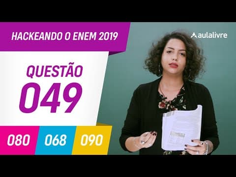 Thumbnail da aula: Enem 2019 | Geografia: territórios quilombolas | Questão 49 (branco)