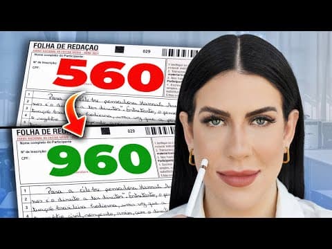 Thumbnail da aula: 13 PASSOS PARA A SUA MELHOR REDAÇÃO l Enem 2023