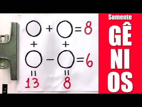 Thumbnail da aula: 🧠 SÓ GÊNIOS Conseguem Resolver esse Problema Viral de Matemática que Parou a Internet Mundial 😱