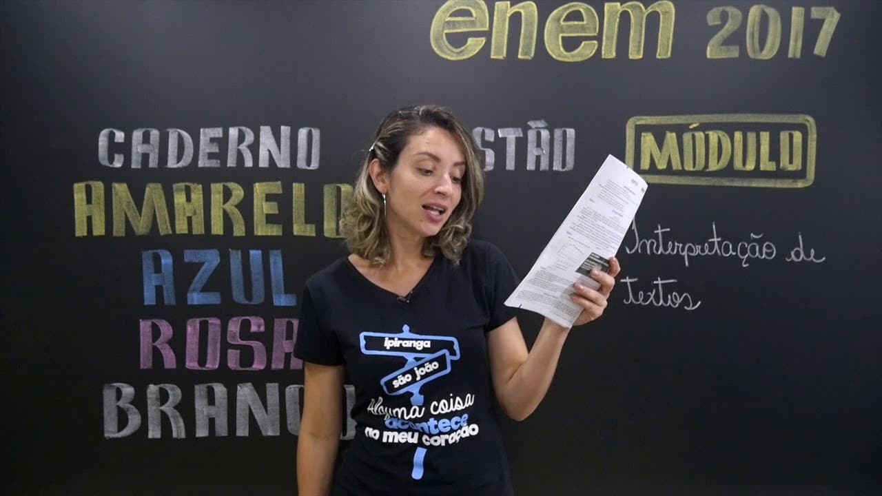 Thumbnail: ENEM 2017 - Questão 12 de Linguagens (Caderno Amarelo)