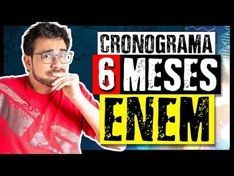 Thumbnail da aula: 6 MESES PARA O ENEM (DE NOVO) - Cronograma de Estudos