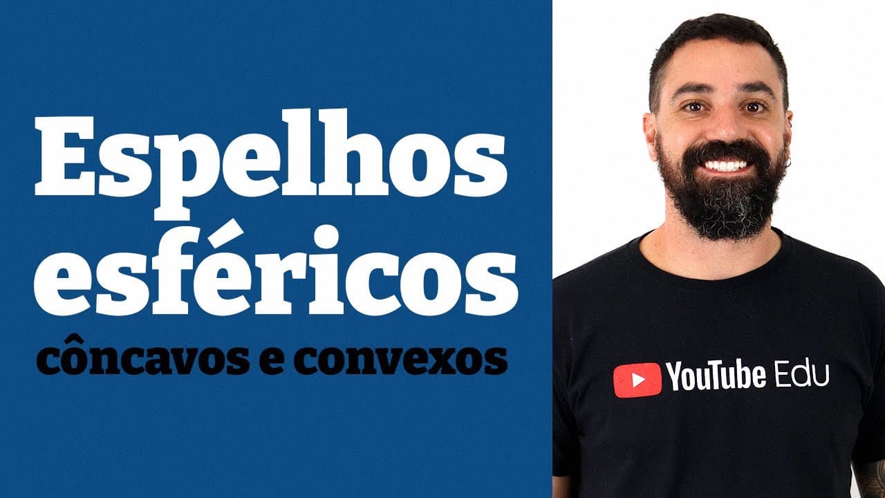 Thumbnail: Espelho côncavo e convexo [Esféricos] - Parte 1 - Aula 4 - Física Ótica - Prof. Henrique