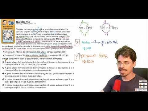 Thumbnail da aula: [ENEM 2025 Belém] 165 📘 SISTEMA DE UNIDADES Na área da computação, bit é a unidade de medida básica
