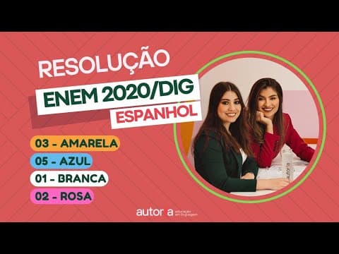 Thumbnail da aula: Enem 2020 (digital) - Autoria Linguagem - Questão 03 | Linguagens, prova amarela