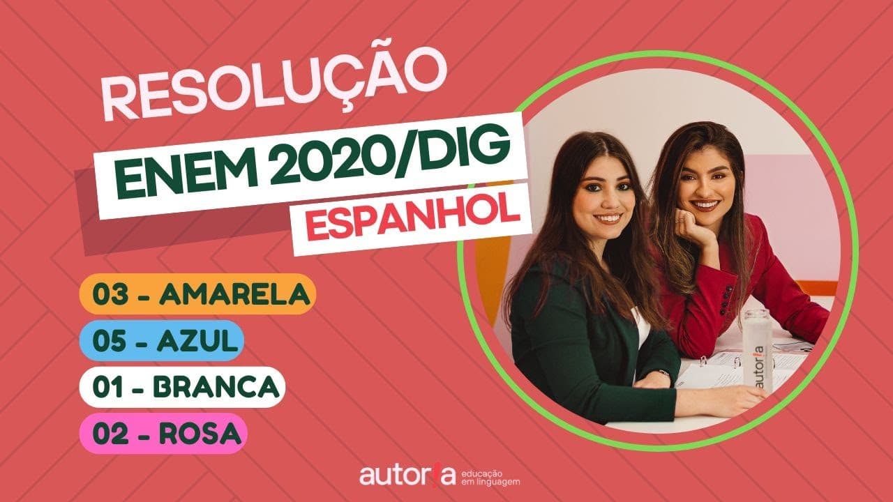 Thumbnail: Enem 2020 (digital) - Autoria Linguagem - Questão 03 | Linguagens, prova amarela