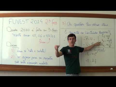 Thumbnail da aula: DICAS FUVEST 2ª fase - Física para Vestibulares - Prof. Boaro