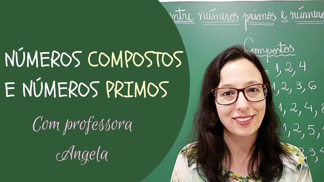 Thumbnail: Números compostos e números primos - Professora Angela