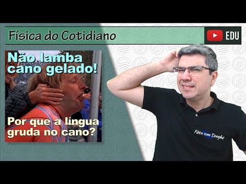 Thumbnail da aula: Nunca lamber um cano gelado | Copo de vidro ou de metal? | Física do cotidiano