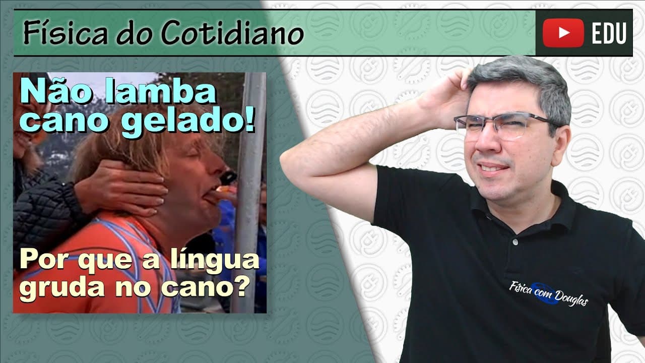 Thumbnail: Nunca lamber um cano gelado | Copo de vidro ou de metal? | Física do cotidiano