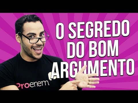 Thumbnail da aula: COMPETÊNCIA 3: ARGUMENTAÇÃO | Prof. Romulo Bolivar