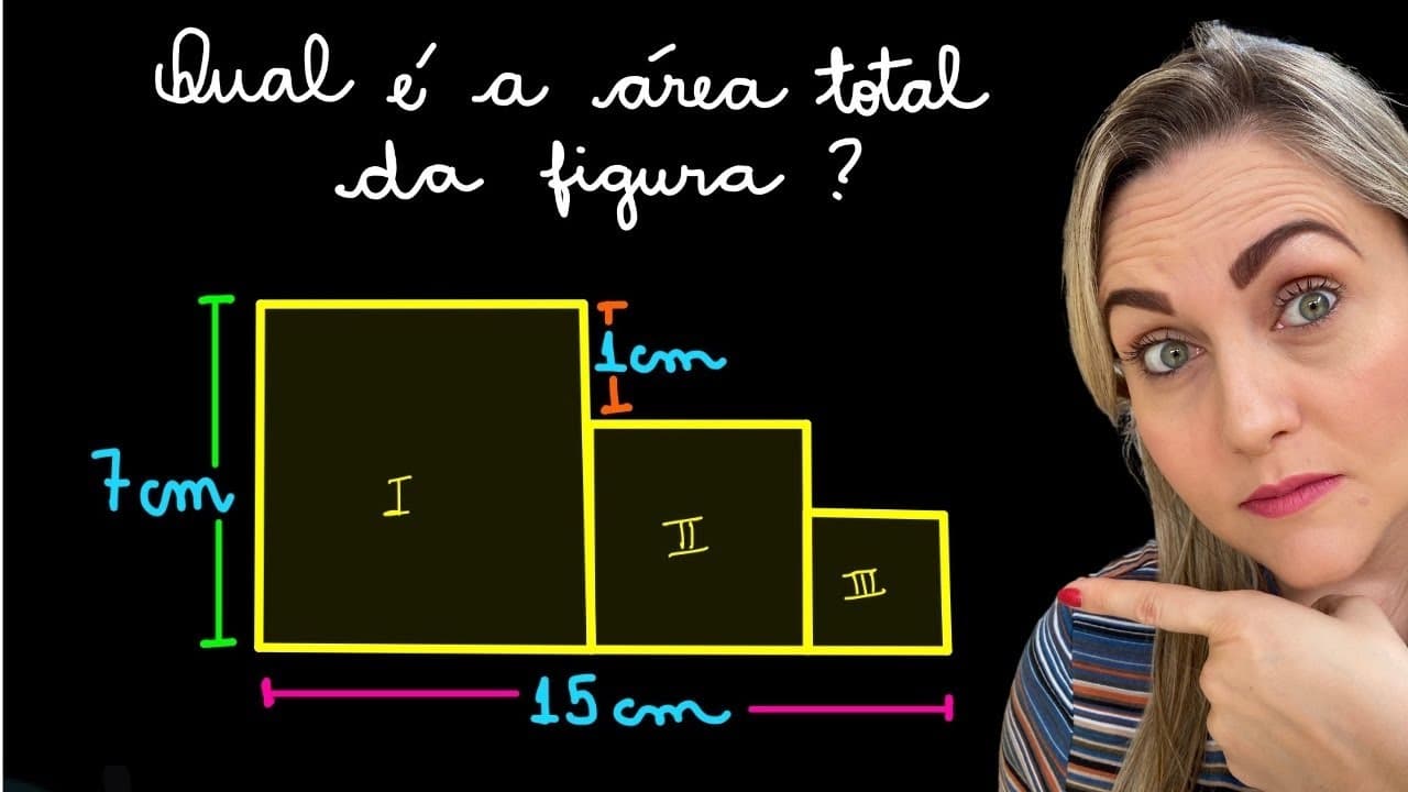 Thumbnail: CONSEGUE CALCULAR ESSA ÁREA? APRENDA COMO CALCULAR A ÁREA DE UM QUADRADO! EXPLICAÇÃO DO CONTEÚDO