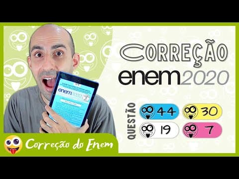 Thumbnail da aula: [CORREÇÃO DO ENEM] Questão 44 - Enem 2020 impresso - Prova azul ▷ Adoção