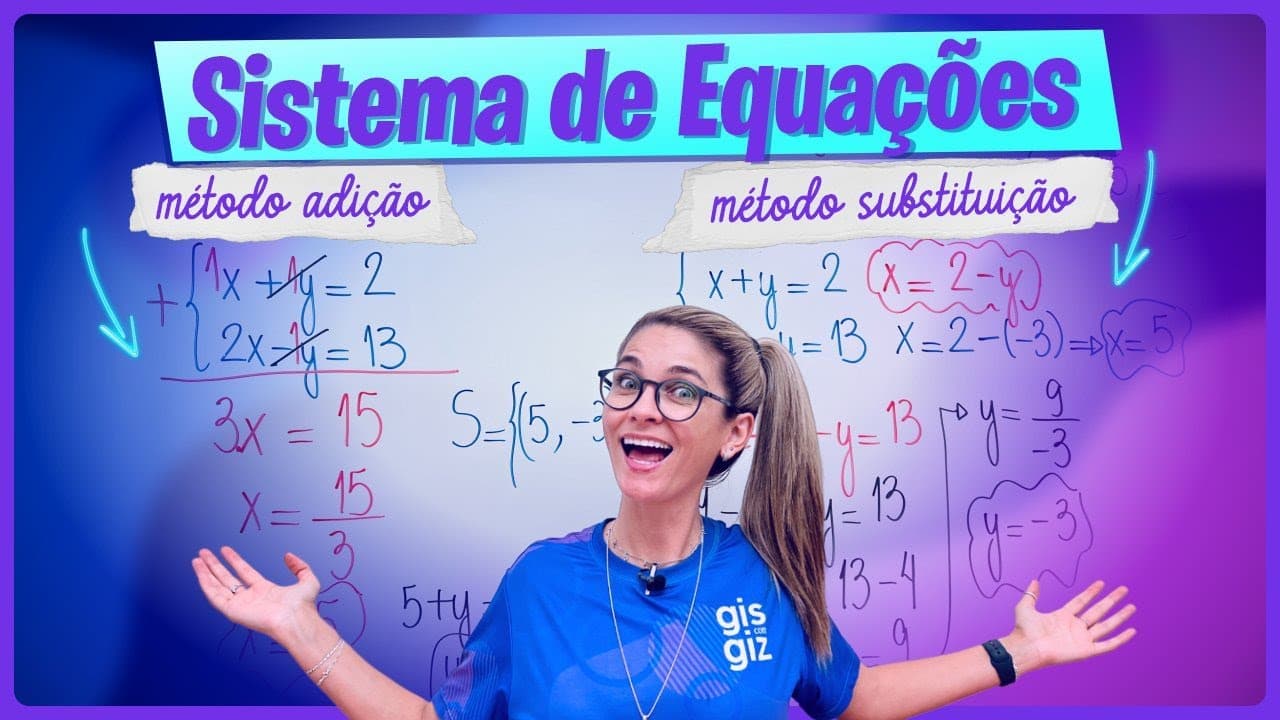 Thumbnail: SISTEMA DE EQUAÇÕES DO PRIMEIRO 1º GRAU - RESUMÃO -