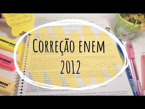 Thumbnail da aula: Correção ENEM 2012 - Biologia