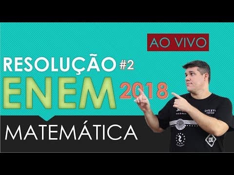 Thumbnail da aula: Resolução ENEM Matemática 2018 (146 a 155)