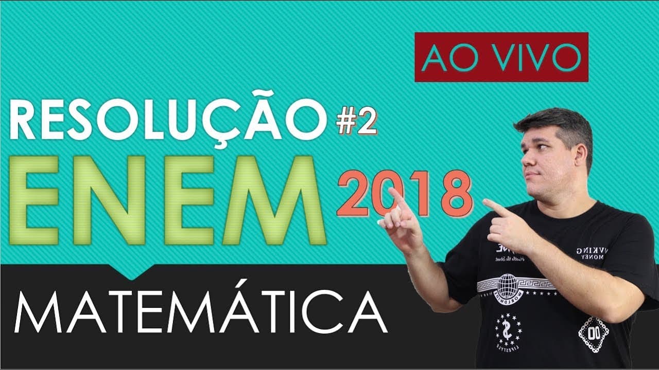 Thumbnail: Resolução ENEM Matemática 2018 (146 a 155)