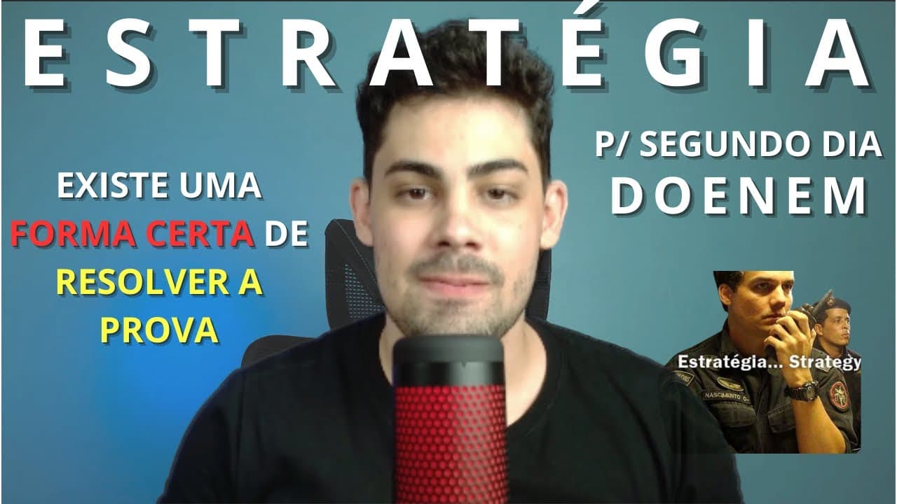Thumbnail: MINHA ESTRATÉGIA DE PROVA PARA SEGUNDO DIA DO ENEM