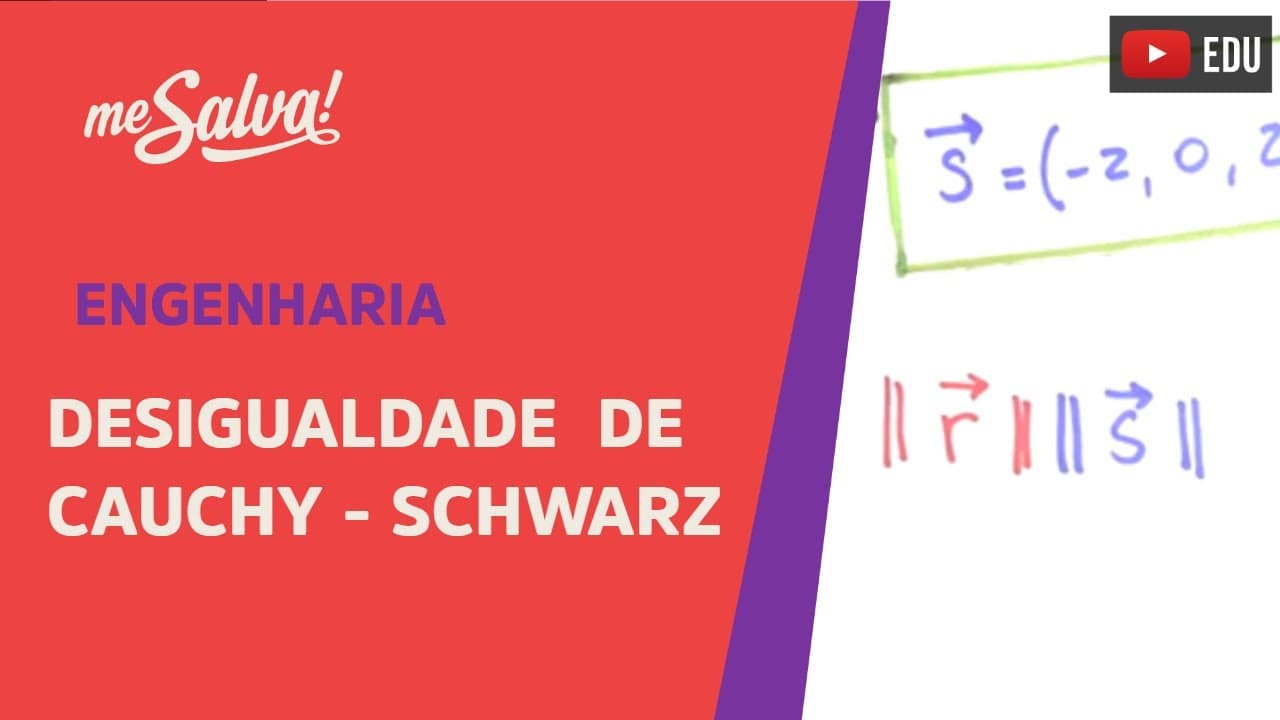 Thumbnail: Me Salva! Álgebra Linear - EXEVET02 - Desigualdade de Cauchy-Schwarz